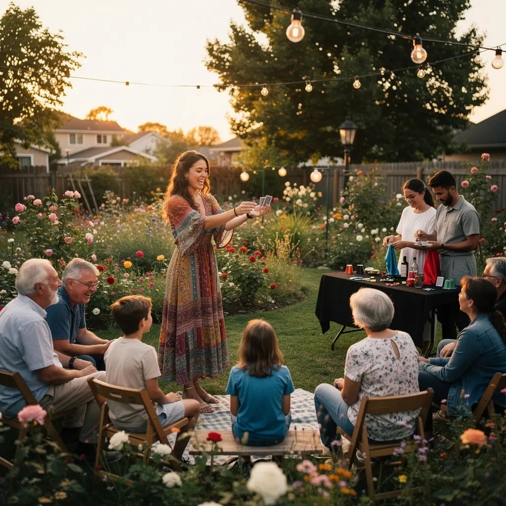 Varázsló diákok, akik különböző trükköket gyakorolnak egy online tanteremben.